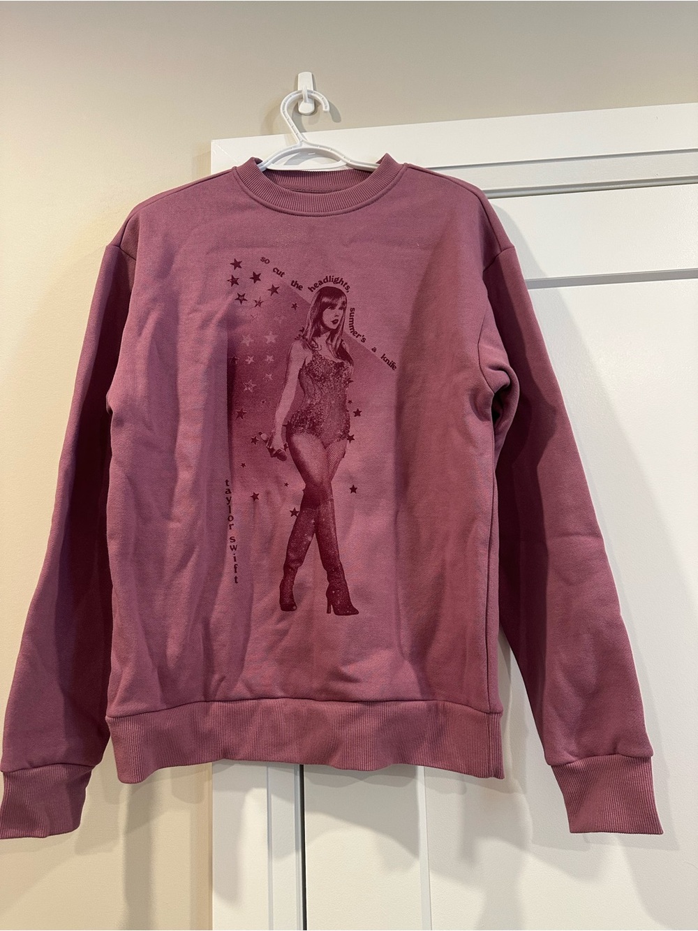 Taylor Swift Dusty Rose Graphic Crewneck Sweatshirt